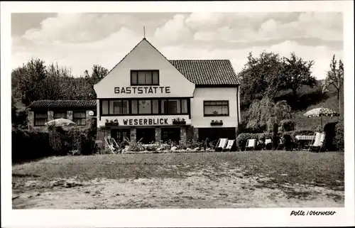 Ak Polle an der Weser, Gaststätte Weserblick