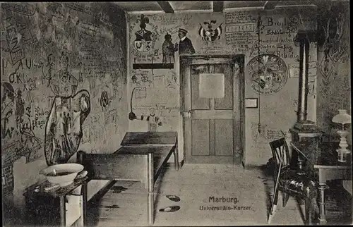 Studentika Ak Marburg an der Lahn, Universitätskarzer