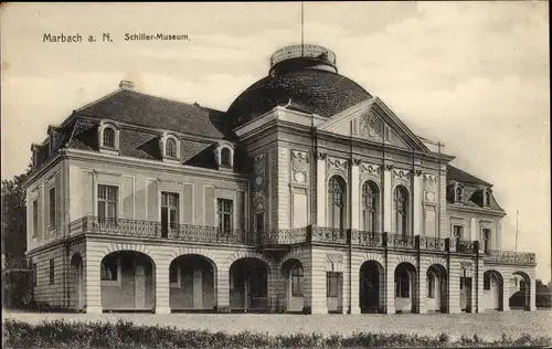 Ak Marbach am Neckar, Blick zum Schillermuseum