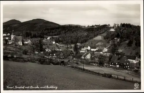 Ak Jonsdorf in Sachsen, Ort mit Lausche und Buchberg