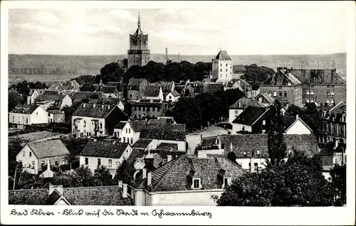 Ak Kleve am Niederrhein, Stadt mit Schwanenburg