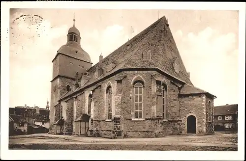 Ak Alexisbad Harzgerode am Harz, Marienkirche, Wohngebäude