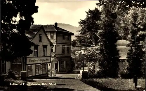 Ak Friedrichroda Thüringer Wald, Konditorei und Kaffee Kess, Hotel Alfred