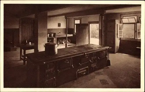 Ak Reichenbach in der Oberlausitz, Wanderheim, Ferienheim, Küche