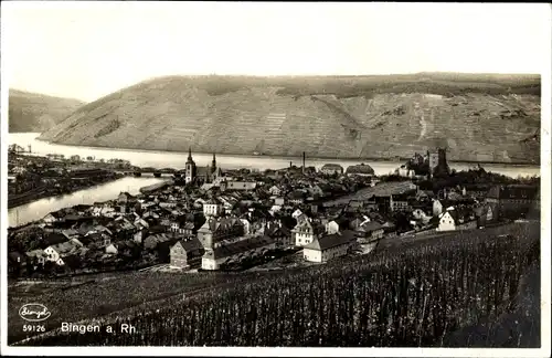 Ak Bingen am Rhein, Panorama