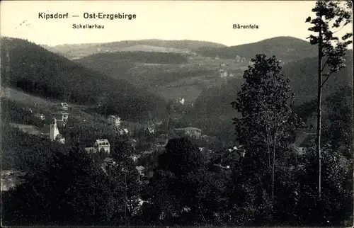 Ak Kipsdorf Altenberg im Erzgebirge, Schellerhau, Bärenfels