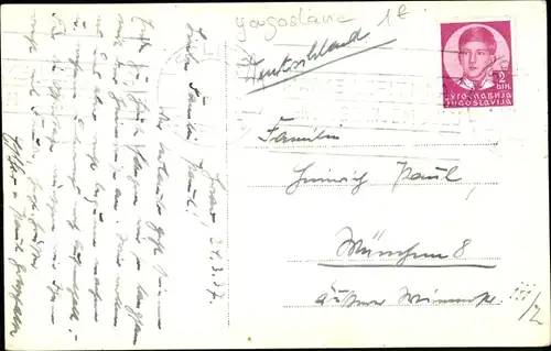 Ak Hvar Kroatien, Gesamtansicht