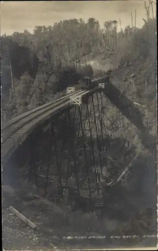 Ak Chile, Ring-Fluss-Brücke