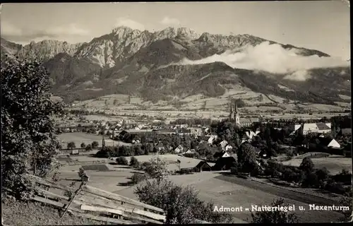 Ak Admont Steiermark, Gesamtansicht, Natterriegel, Hexenturm