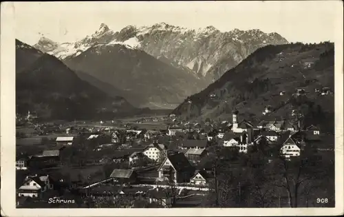 Ak Schruns in Vorarlberg, Totalansicht