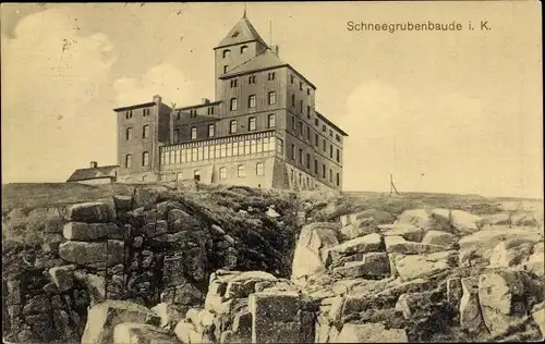 Ak Szklarska Poręba Schreiberhau Schlesien, Schneegrubenbaude, Schronisko nad Śnieżnymi Kotłami