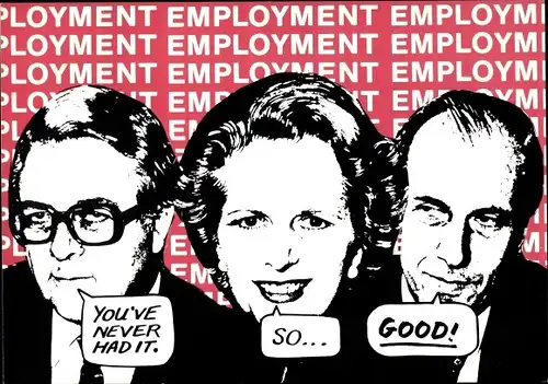 Künstler Ak Pescod, Dave, Kunst in Aktion gegen Arbeitslosigkeit, Kommunistische Partei 1983