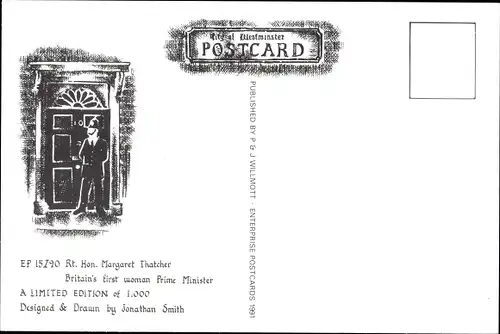 Ak Rt. Hon. Margaret Thatcher, Premierministerin von Großbritannien
