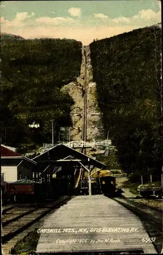 Ak Catskill Mountains New York USA, Otis Elevating Railway