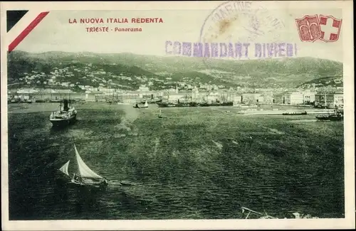 Ak Triest Trieste Friuli Venezia Giulia, Panorama