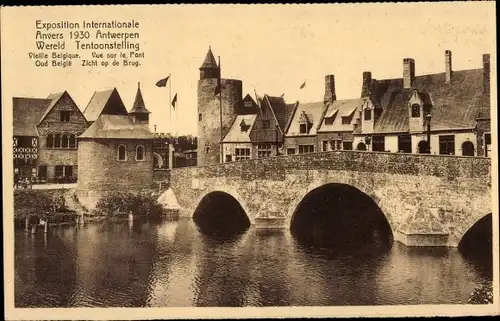 Ak Antwerpen Antwerpen Vlaanderen, Internationale Ausstellung 1930, Brücke