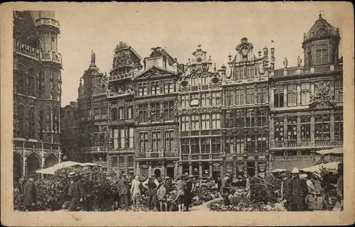 Ak Brüssel Brüssel, Grande Place, Maisons des Corporations