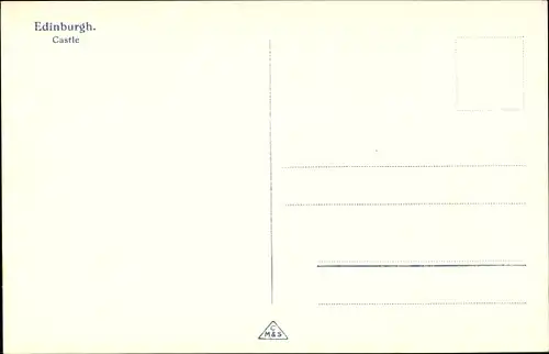 Ak Edinburgh Schottland, Schloss