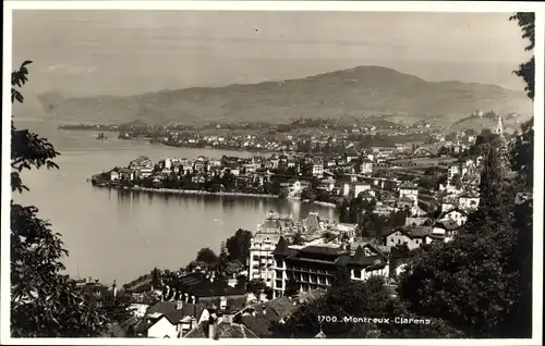 Ak Clarens Montreux Kanton Waadt, Panorama