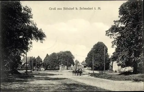 Ak Sülsdorf Selmsdorf in Mecklenburg, Straßenpartie