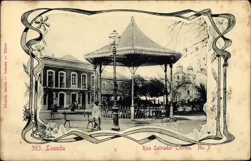 Passepartout Ak Luanda Angola, Rua Salvador Correia