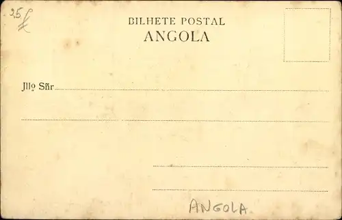 Passepartout Ak Luanda Angola, Rua Salvador Correia