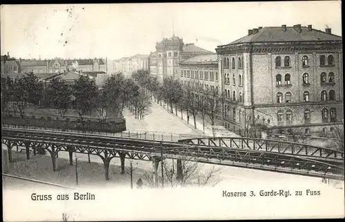 Ak Berlin Kreuzberg, Kaserne 3. Garde Regiment zu Fuss