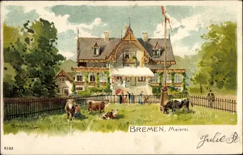 Künstler Litho Hansestadt Bremen, Meierei