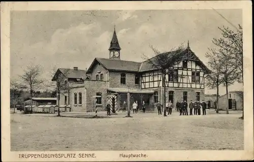 Ak Schloss Neuhaus Paderborn in Westfalen, Hauptwache, Truppenübungsplatz Senne