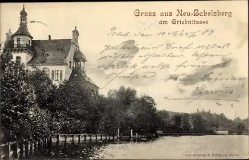 Ak Klein Glienicke Neubabelsberg Potsdam in Brandenburg, Griebnitzsee