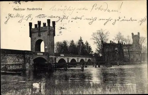 Ak Nedlitz Potsdam in Brandenburg, Nedlitzer Brücke