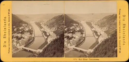 Stereo Foto Bad Ems im Rhein Lahn Kreis, Panorama