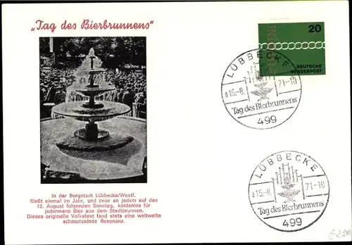 Ak Lübbecke in Westfalen, Tag des Bierbrunnens