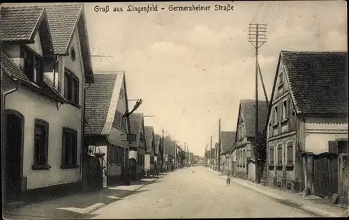 Ak Lingenfeld in der Pfalz, Germersheimer Straße