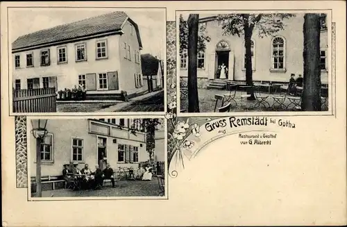 Ak Remstädt in Thüringen, Restaurant und Gasthof von G. Albrecht