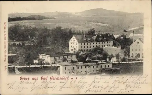 Ak Jerzmanice Zdrój Bad Hermsdorf an der Katzbach Niederschlesien, Panorama