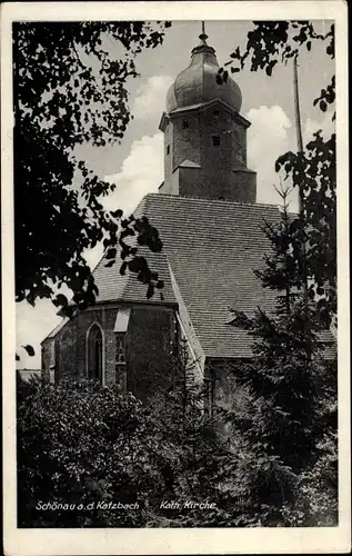 Ak Świerzawa Schönau an der Katzbach Schlesien Polen, katholische Kirche