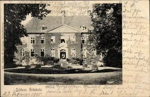 Ak Grünholz Sterup in Angeln, Schloss