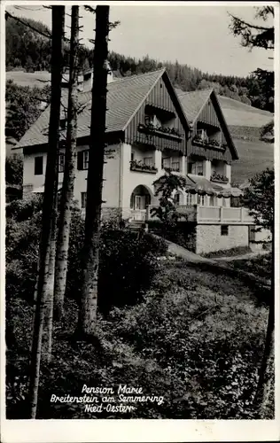Ak Breitenstein am Semmering Niederösterreich, Pension Marie