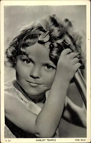 Ak Schauspielerin Shirley Temple, Portrait, Fox Film, S 52