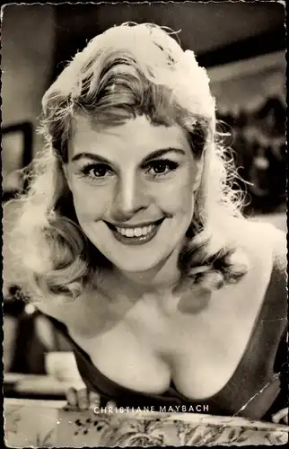 Ak Schauspielerin Christiane Maybach, Portrait, Dekoltee