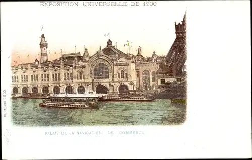 Ak Paris, Weltausstellung 1900, Palais de la Navigation de Commerce