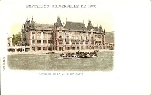 Ak Paris, Weltausstellung 1900, Pavillon der Stadt Paris