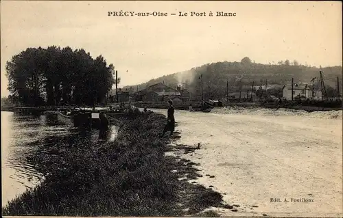 Ak Précy sur Oise, Port a Blanc