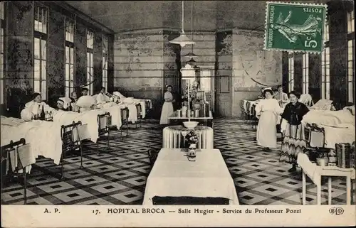 Ak Paris 13., Broca-Krankenhaus, Hugier-Saal