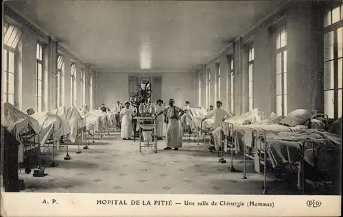 Ak Paris 13., Hopital de la Pitie, Ein Operationssaal