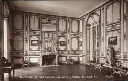 Ak Versailles-Yvelines, Schloss, Speisesaal Ludwigs XV