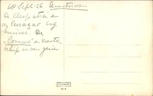 Ak Britisches Kriegsschiff in Hafen, Amsterdam