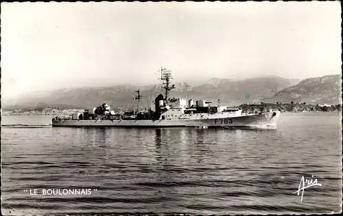 Ak Französisches Kriegsschiff Le Boulonnais
