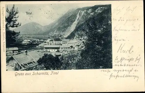 Ak Scharnitz in Tirol, Gesamtansicht
